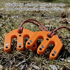 Hoist Block Tackle System Lightweight Portable Mini Pocket Raven Equipment Small