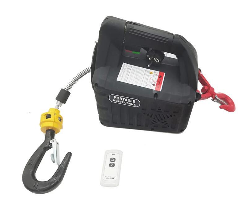 220V 500Kg Portable Crane Electric Hoist for Cars, Home improvement, a