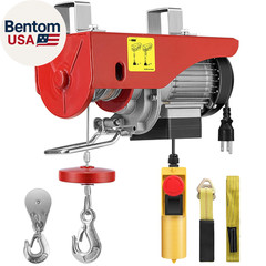 Electric Hoist, 110V 440 Lbs Winch with Remote Control, Zinc-Plated Steel Wire H