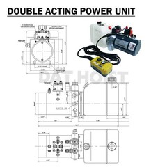 10 Ton Hydraulic Scissor Hoist Kit Short Lower Arm-Fits 12–16′ Dump Bodie DH-520