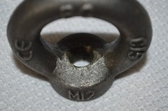 EYE BOLTS ~ LIFTING EYE BOLTS ~ M12 ~ (2) TOTAL ~ NEW