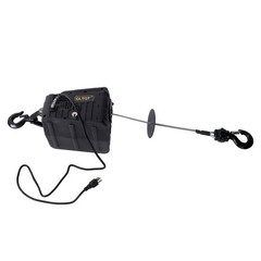 2-in-1 Portable Electric Hoist Power Winch 1100 lbs Wired Remote Control 1500W