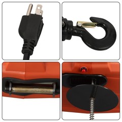 1100LBS 1500W Wire and Wireless Remote Control 3-in-1 Portable Electric Hoist