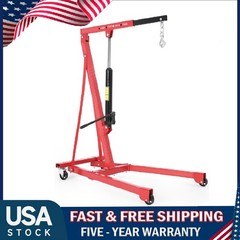 1.5 Ton Engine Hoist Lift ,Portable Hydraulic Cherry Picker Shop Crane 3000 LBS