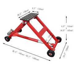 2Ton/4400lbs Portable Turbine Hoist Car Lift Height 4.3”-18.5” Car Repair Tool