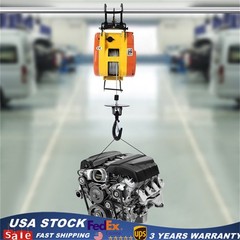 507.06lbs 110V Electric Chain Hoist 100 ft. G80 Chain 1300W Chain Hoist
