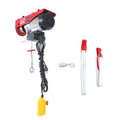 1320lbs Mini Electric Hoist 14ft Wired Remote Control 20-40ft Height 110V 1150W