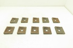 Acco Bridge Crane Rail Support Clamp Plate Cast Iron 2-1/2 x 2-3/4″ Lot of 10