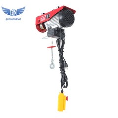 Mini Electric Hoist 1320lbs 14ft Wired Remote Control 20-40ft Height 110V 1150W