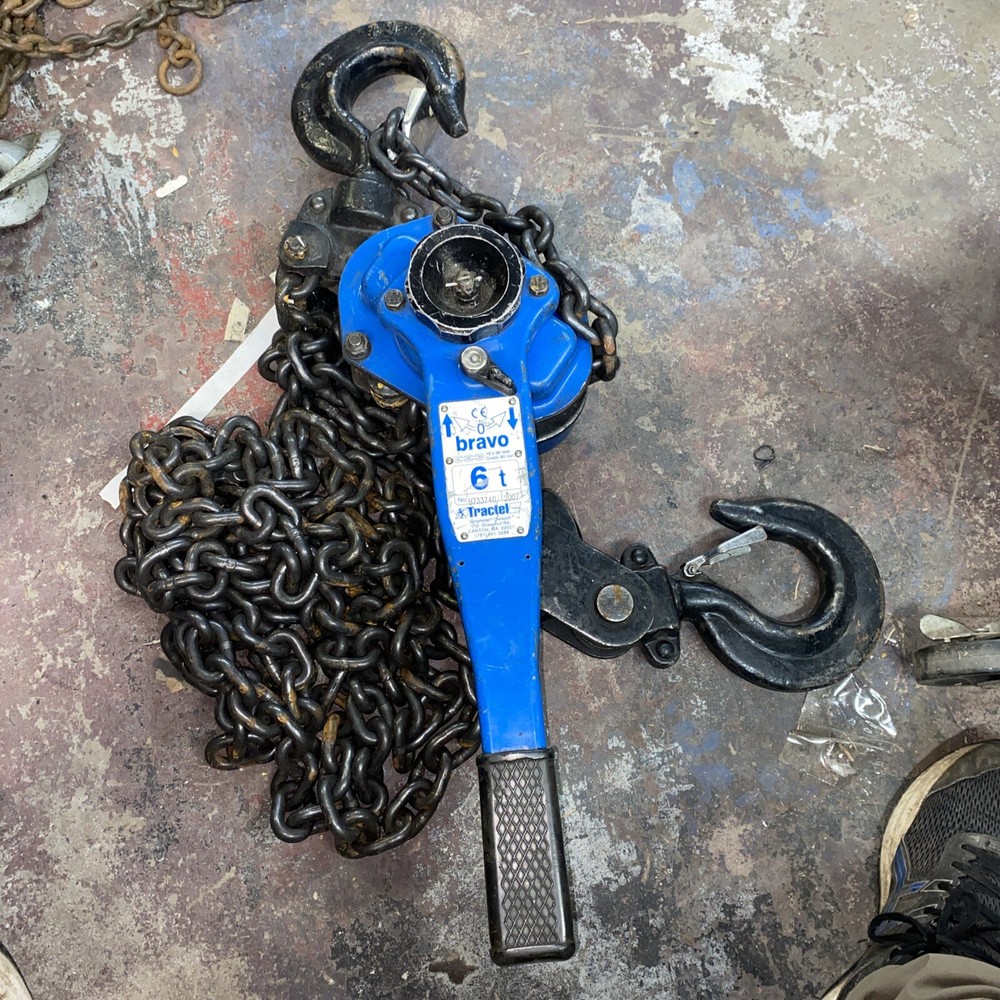 Tractel 10×30 Bravo 6 Ton Capacity Manual Lever Chain Hoist