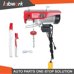 Labwork Electric Hoist 1320lbs Crane Winch with 14FT Wired Remote Control 110V