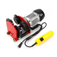 1T/2200lbs Electric Hoist Trolley 110v with I-beam Links for Material Handling