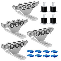 6+2 Wheel Unistrut Trolley with Limiter, Hoist Trolley Kit for Electric