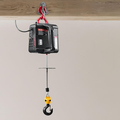 2-In-1 Electric Hoist Winch, 1100 Lbs Capacity, 1500W Portable Power Winch Crane