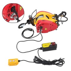 1100lbs 500kg 2in1 Portable Electric Hoist Winch Wire & Wireless Remote Control