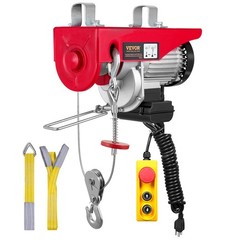 VEVOR Electric Hoist 880lbs Crane Winch with Wired Remote Control 850W 110V
