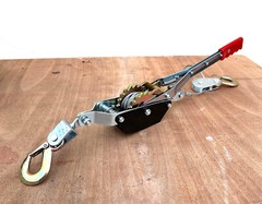4000lb Come Along Dual Gear Ratcheting Hand Winch Lever Hoist Puller Cable Lift
