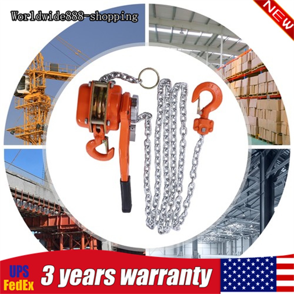 3/4Ton Mini Lever Chain Hoist Ratchet Type Come Along Puller Highly Portable