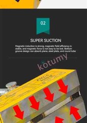 100-600Kg Steel Permanent Magnetic Crane Metal Suction Cup Construction Tools