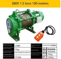 Multi-Function Hoist Construction Winch Electric Hoist 1 Ton 1.5 Ton 380V