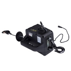 2-in-1 Portable Electric Hoist Power Winch 1100 lbs Wired Remote Control 1500W