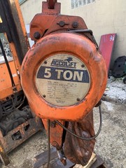 ACCOLIFT 5 Ton Electric Chain Hoist 10 Feet of Lift Untested As is