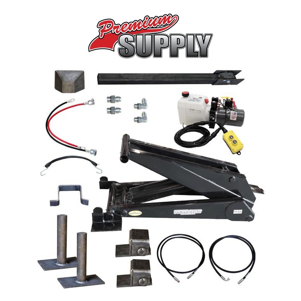 12 Ton (24,000 lb) Dump Trailer Hydraulic Scissor Hoist Kit – PH625 Power Hoist