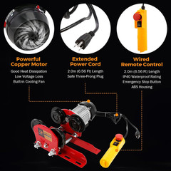 1 Ton 2204 LBS Electric Trolley for Power Hoist, Fit 2.68-4.33 in I-Beam, for PA