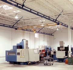 Gorbel Ceiling Mounted Workstation Crane 4,000 lb Capacity 10ft x 43ft