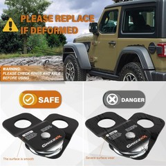 4.8T Heavy Duty Winch Snatch Block, 10,500 lbs Working Load, for Synthetic Ro…