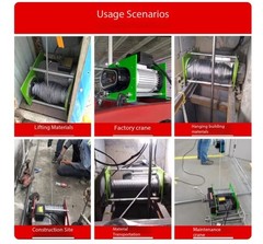 Quick-Lifting Electric Hoist 220V Wireless Remote Control Home Use Crane