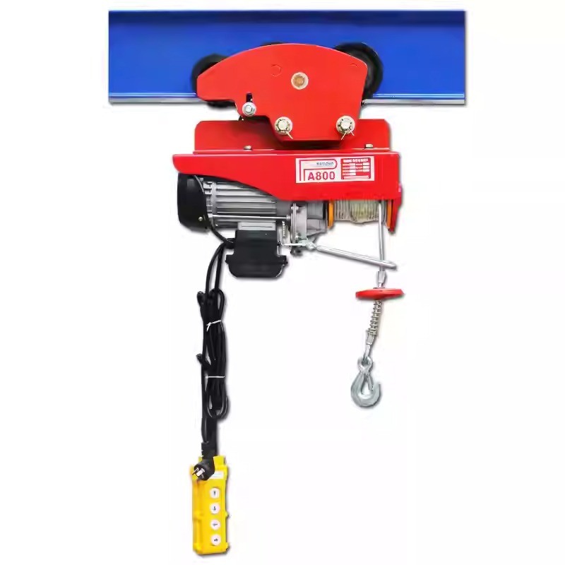 220V Household Small Hoist Lifting Machine Mini Wire Rope Electric Hoist