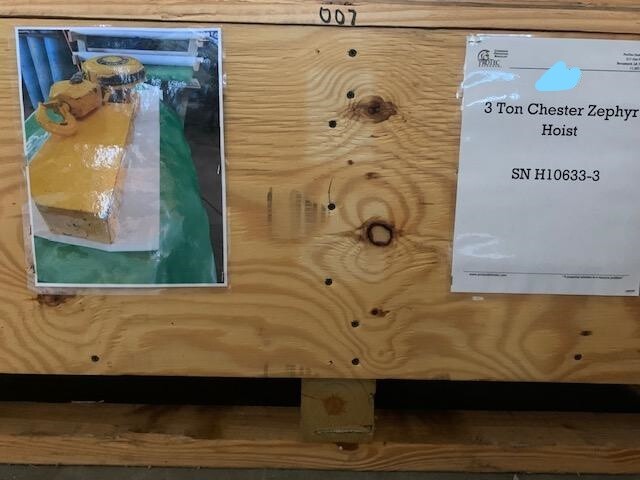 Chester Zephyr 3-Ton Hoist & Trolley