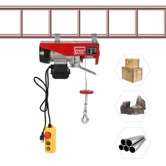 1543lbs Overhead Electric Hoist Crane Lift Garage Winch with Remote 110V US