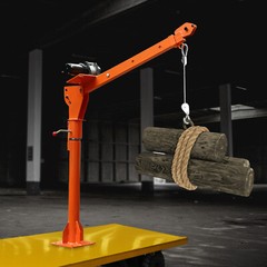 1100lb Q235 Steel Truck-Mounted Crane Hoist 12V Electric Pickup Truck Jib Cranes