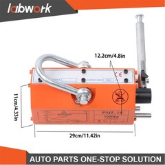 Labwork 2200Lbs Magnetic Lifter Lifting Magnet Neodymium Hoist 2 Safety Factor