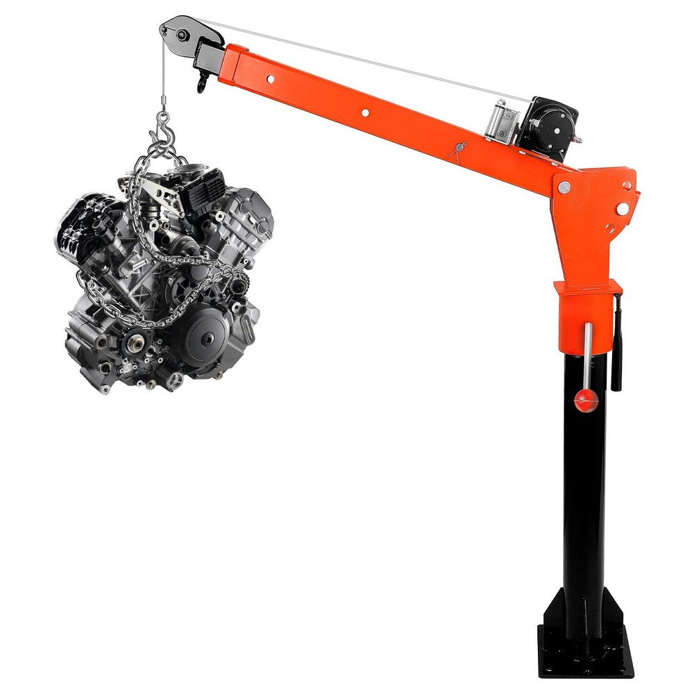 1100 lbs Electric Pickup Truck Crane, Hoist Crane 360° Truck-Mounted Crane