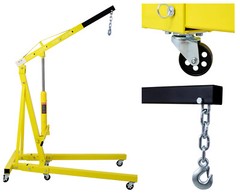 Heavy Duty 4000LBS Foldable Engine Hoist Cherry Picker Shop Crane Hoist Lift