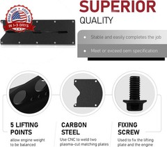 Heavy-Duty LS Engine Lift Plate for Gen III Gen IV LSX LS1 LS2 LS3 6.0 6.2 5.3 4