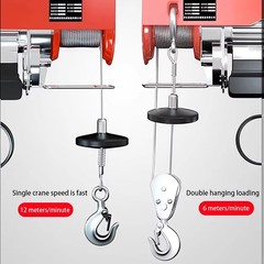 Electric Hoist Crane 220V Electric Winch Steel Electric Lift Small Crane