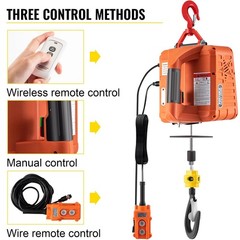 1100lb 25ft Electric Hoist & Crane with Remote & Overload Protection
