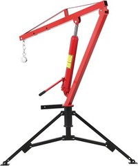 Hydraulic Pickup Truck Crane Hitch Mounted Crane 1000 lbs 360° Swivel Hoist Lift