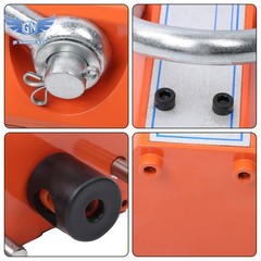 Magnetic Lifter Lifting Magnet Hoist 2200 lbs/1000 kg 2 Safety Factor Orange