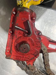 Coffing Hoist 1 Chain-1 1/2 Ton 2 Chain-3 Tons Chain Hoist Used Surplus. ID #3