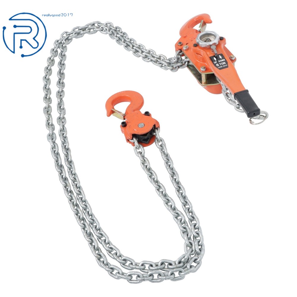 13200lb / 6 Ton Capacity Lever Block Chain Hoist G80 Ratchet Hoist 10ft Lifter