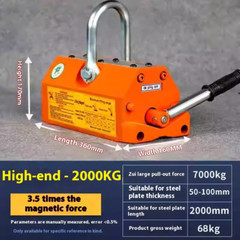 Permanent Magnets Crane Magnetic Lifter Heavy Duty Steel Crane Lifting Magnet