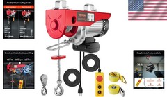 Electric Winch 1320LBS With Remote Control Heavy Duty Lifting Equipment