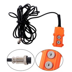 1500W 2-in-1 Portable Electric Hoist Power Winch 1100 lbs Wired Remote Control
