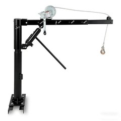 Hydraulic Pickup Truck Crane Hoist Crane 1000 lbs 360° Swivel Hoist Lifting