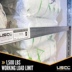 Adjustable Steel E Track Load Bars 92″-103″ (2-Pack) – 1,500 LBS Capacity